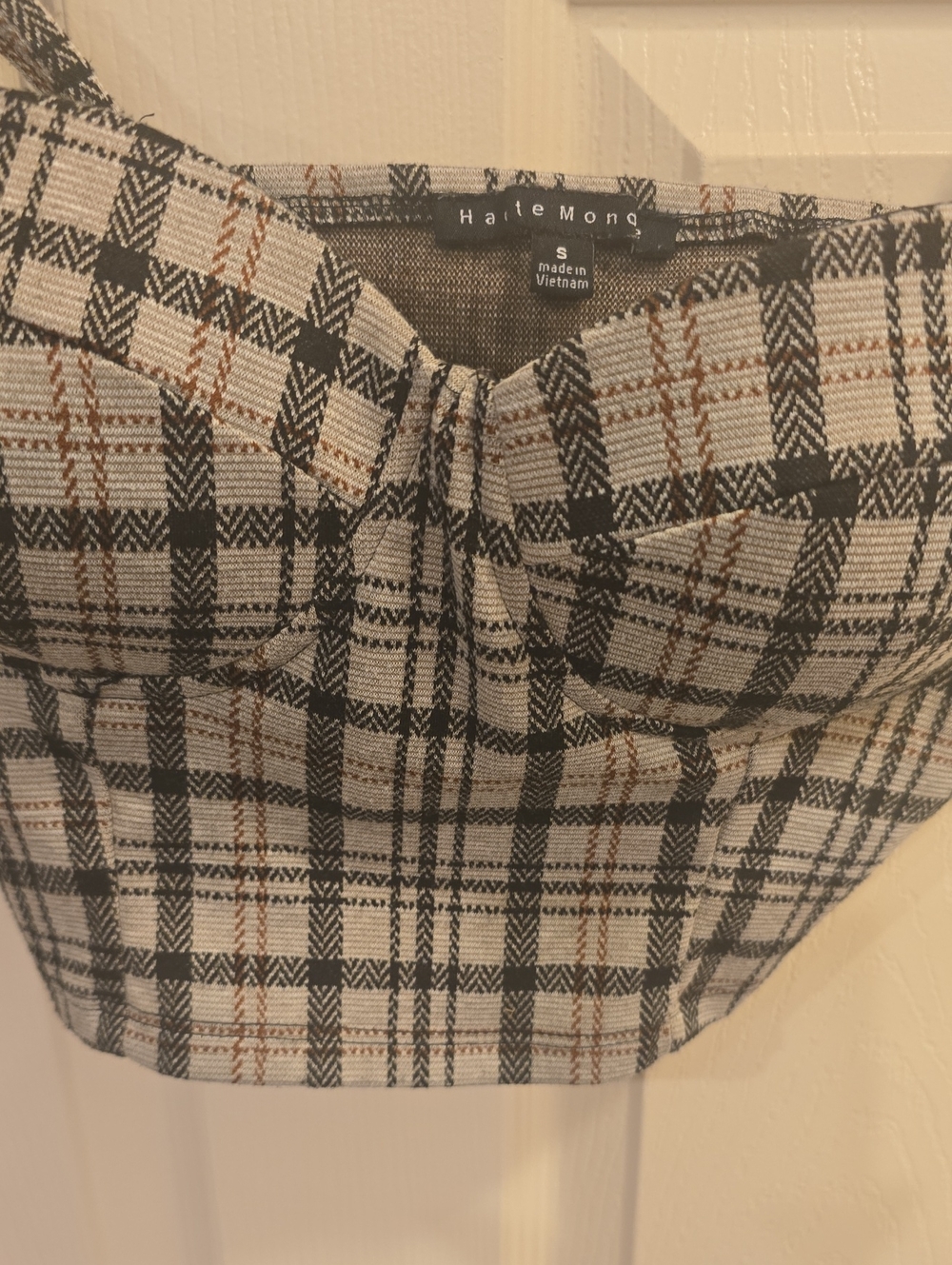 Haute Monde Brown & Black Knit Holter
